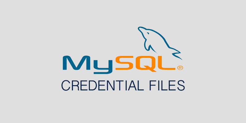 MySQL credential file banner