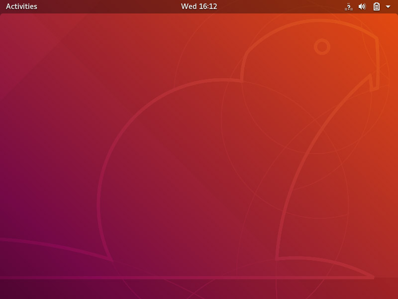Ubuntu 18.04 Gnome Desktop